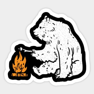 Camping bear Sticker